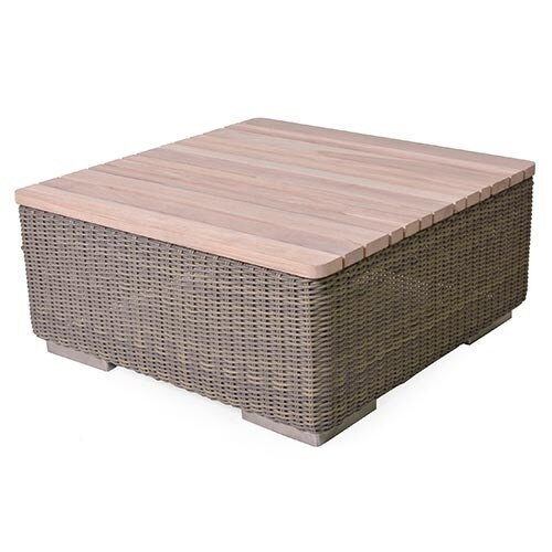4so Kingston koffietafel Pure tuinmeubel – bruin