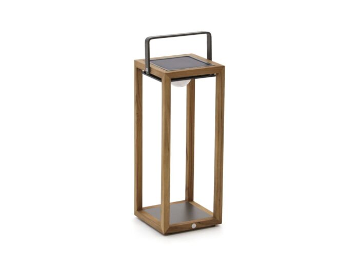 SUNS Tom lantaarn solar 21x22x54cm Laagste prijsgarantie! – Taupe