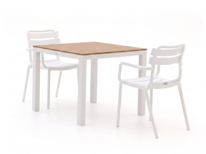Forza Furniture Forza Vico/Fidenza 90cm dining tuinset 3-delig stapelbaar Laagste prijsgarantie!