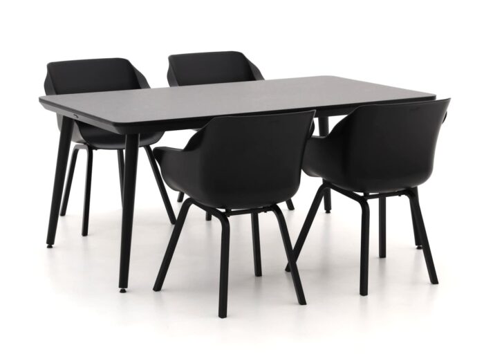 Hartman tuinmeubelen Hartman Sophie Element/Studio 170cm dining tuinset 5-delig Laagste prijsgarantie! – Zwart