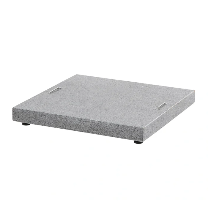 4so Granieten zweefparasolvoet Flamed Finish 125 kg enkel geschikt voor zweefparasols van