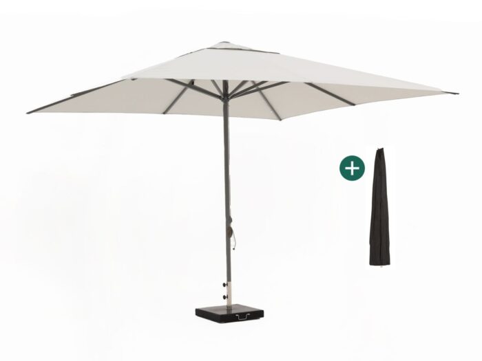 Shadowline Cuba parasol 350x350cm Laagste prijsgarantie! – Wit