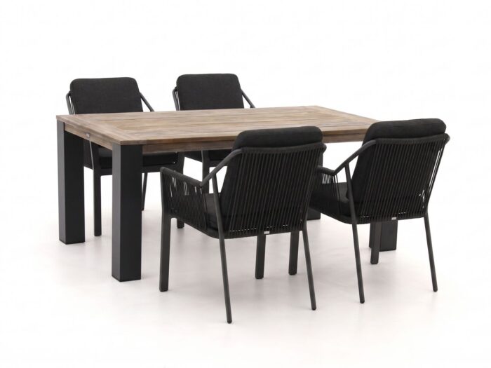 Tierra Outdoor Liv/ROUGH-X 180cm dining tuinset 5-delig stapelbaar Laagste prijsgarantie!