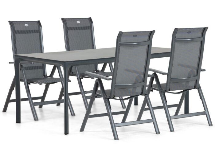 Hartman Alice/Cesar 180 cm dining tuinset 5-delig – Grijs-antraciet