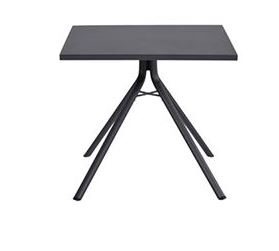 Garden impressions Rimini tafel 80×80 carbon black – zwart
