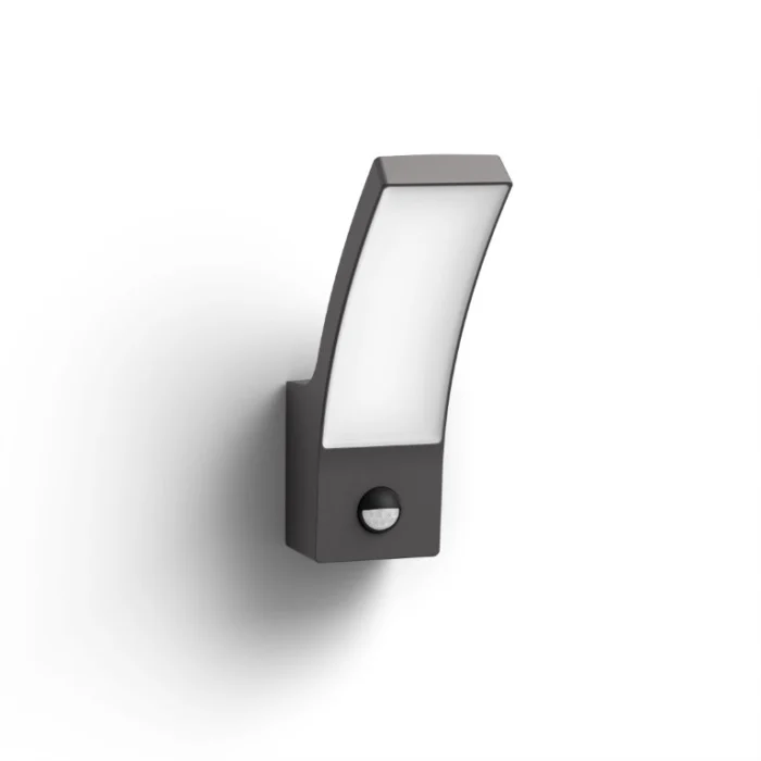 Philips Splay IR Wall Anthracite 12W 27K HV verlichting - grijs;zwart