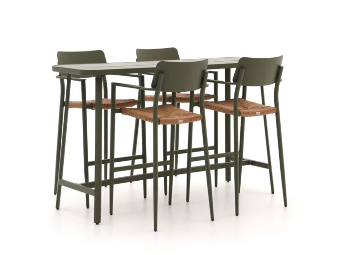 Bellagio tuinmeubelen Bellagio Cino 175cm barset 5-delig stapelbaar Laagste prijsgarantie! – Wit