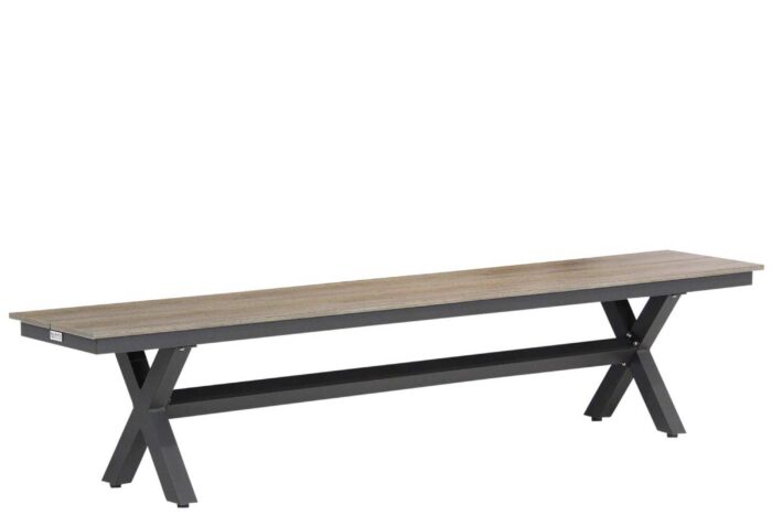 Lifestyle Forest picknickbank 210 cm – Grijs-antraciet