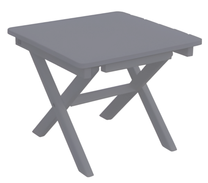 Buitengewoon de boet Klaptafel Westerly lichtgrijs 45x45x38 cm – grijs