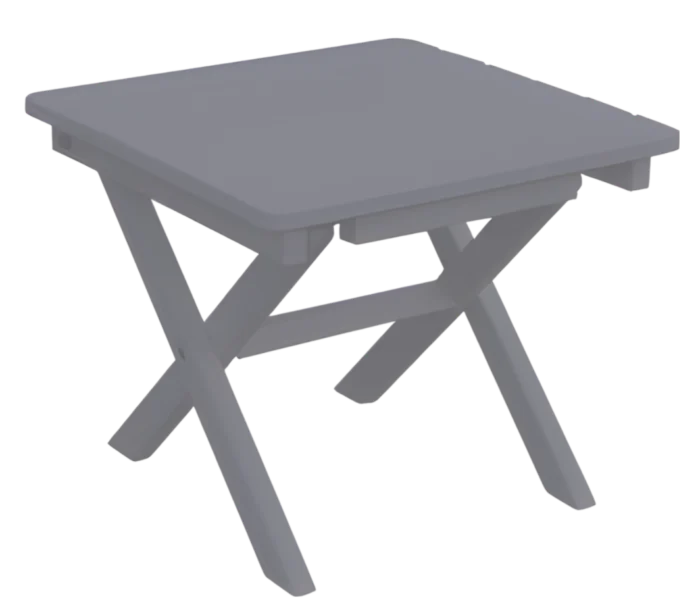 Buitengewoon de boet Klaptafel Westerly lichtgrijs 45x45x38 cm - grijs