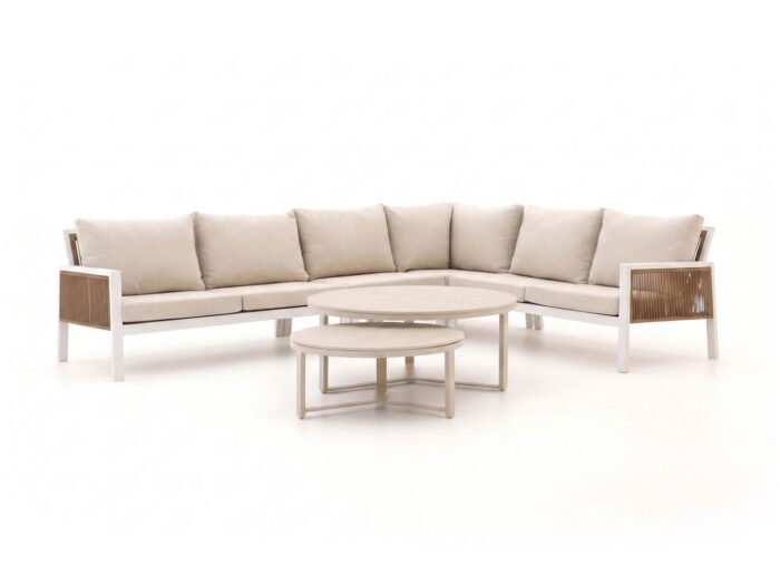 Manifesto Furniture Alzano hoek loungeset 6-delig – Wit