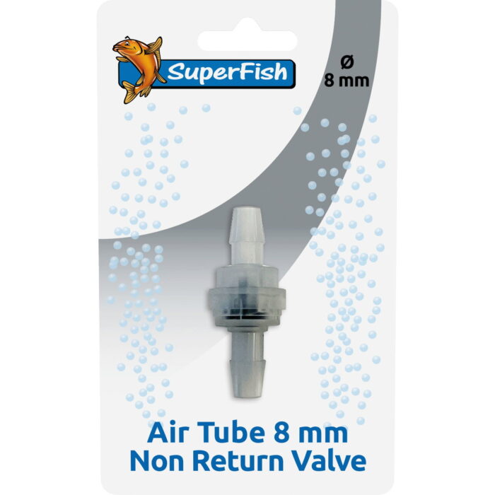 Superfish Luchtslang 8mm terugslagventiel – transparant