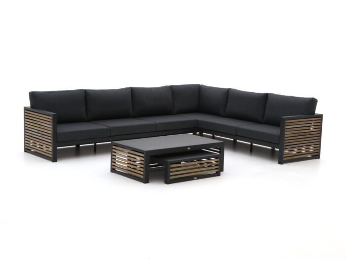 Bellagio tuinmeubelen Cadora hoek loungeset 4-delig rechts – Grijs