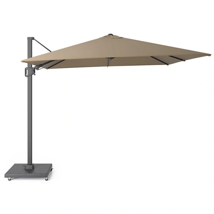 Buitengewoon de boet Halifax Zweefparasol 300×300 cm Taupe