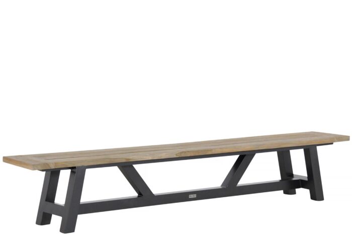 Lifestyle Garden Furniture Trente picknickbank 260 cm – Grijs-antraciet