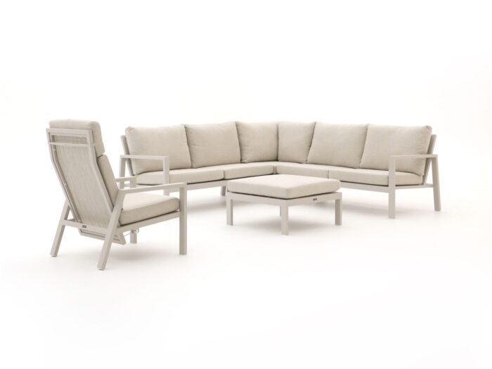 Manifesto Furniture Manifesto Alzano hoek loungeset 5-delig 6-zits verstelbaar Laagste prijsgarantie! – Taupe