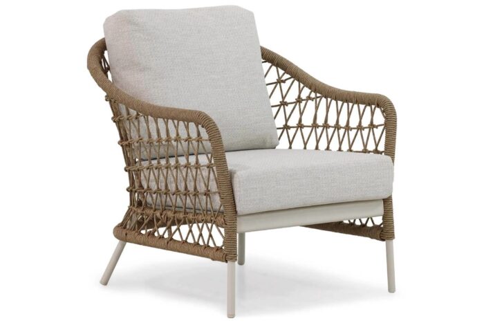Coco Bali lounge tuinstoel – Taupe-naturel-bruin