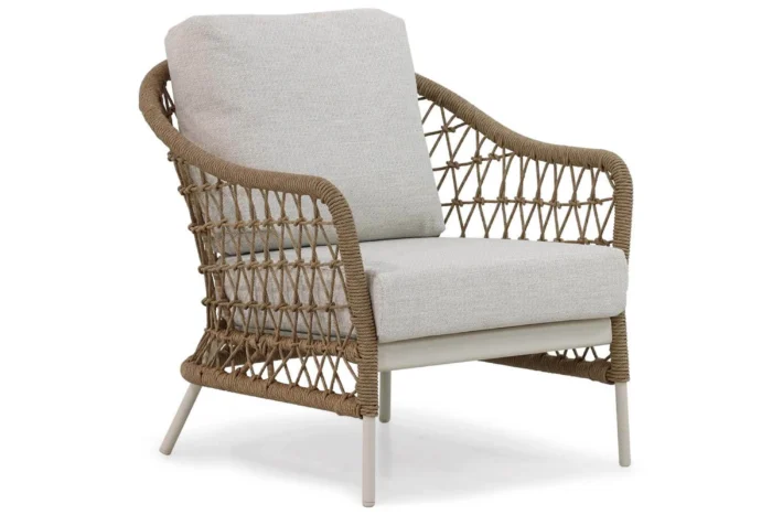 Coco Bali lounge tuinstoel - Taupe-naturel-bruin