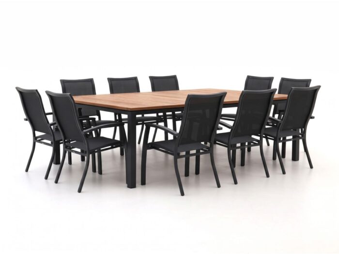 Bellagio tuinmeubelen + 10% kassakorting | Bellagio Lugo/Linosa 240x160cm dining tuinset 11-delig stapelbaar