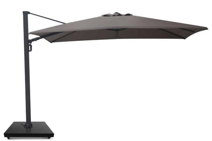 Camello Luna zweefparasol 2.6×3.5m Desert (excl. voet) – Grijs-antraciet