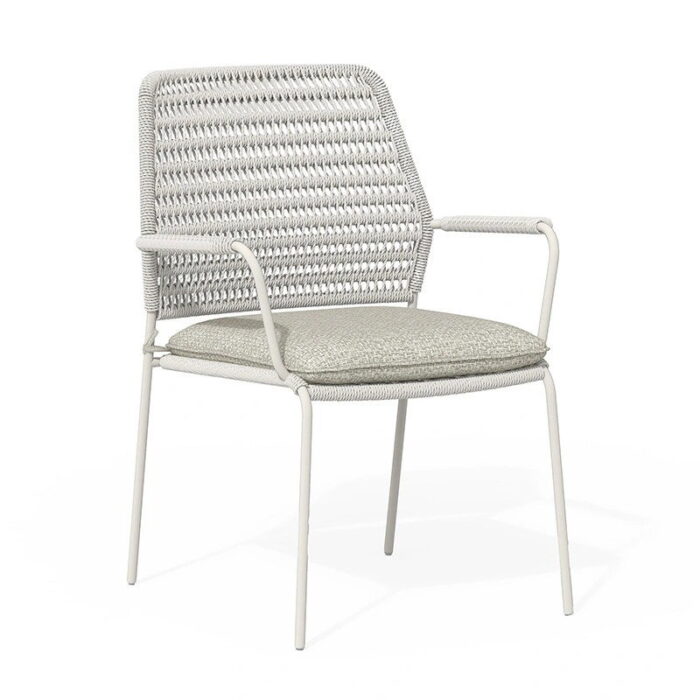 Tierra outdoor David Dining Tuinstoel Creme White – beige