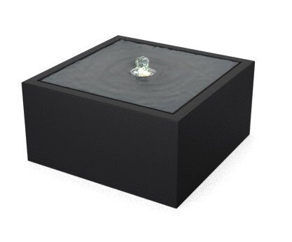Geroba Taula Aluminiuim Watertafel 1000 x 1000 x 400 mm – zwart
