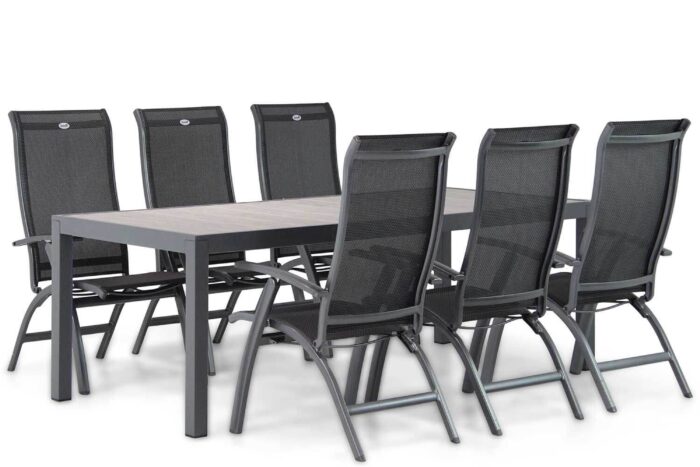 Hartman Summerland/Residence 220 cm dining tuinset 7-delig – Grijs-antraciet