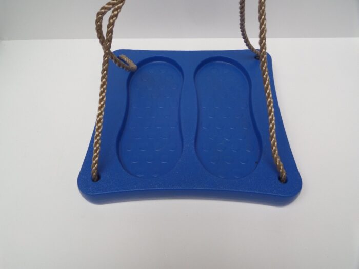 Hermic Voetschommel 36x36x4 cm pp-touw blauw