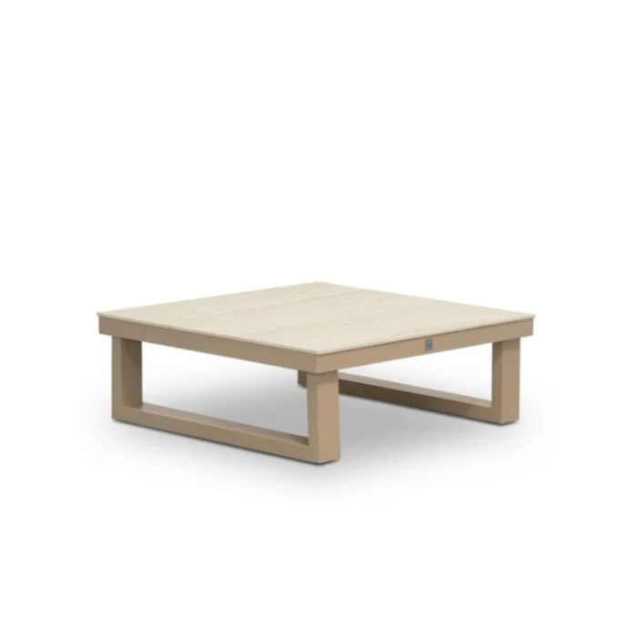 LUX outdoor living Canyon loungetafel | aluminium + sintered stone | Marble Latte
