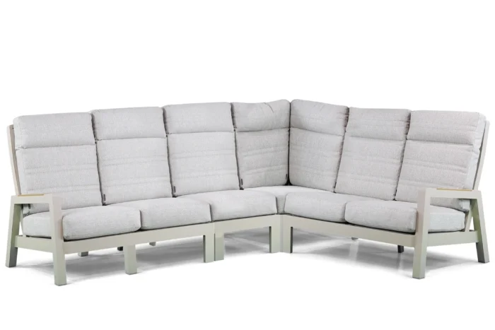 Lifestyle Garden Furniture Evora hoek loungeset 4-delig - Taupe-naturel-bruin