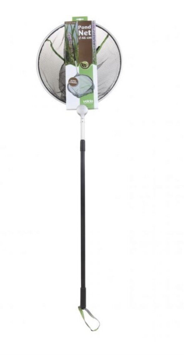 Velda Pond Net round 46 cm incl. Telesc. vijveraccesoires – zwart
