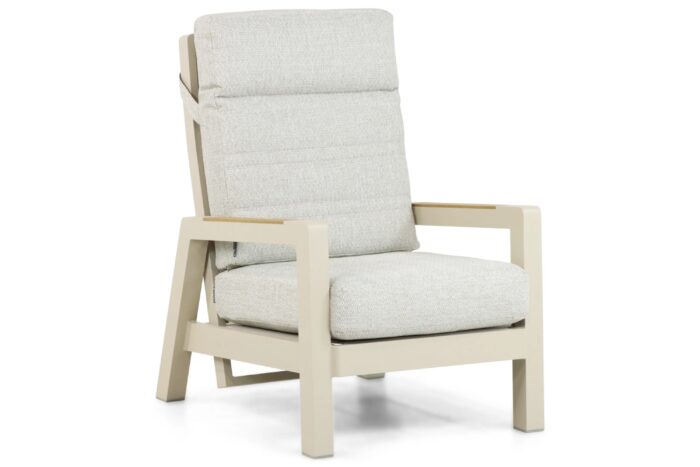 Lifestyle Garden Furniture Evora lounge tuinstoel verstelbaar – Taupe-naturel-bruin