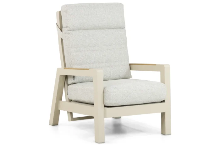 Lifestyle Garden Furniture Evora lounge tuinstoel verstelbaar - Taupe-naturel-bruin