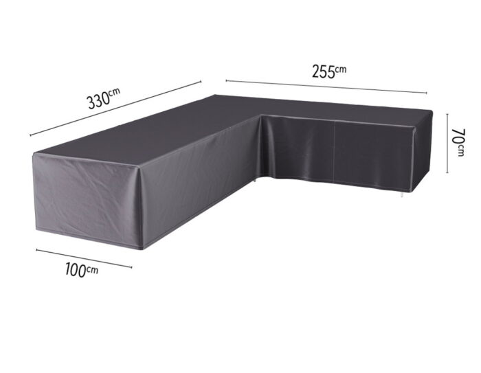 Aerocover Loungesethoes hoekset rechts 330x255x100xH70 cm – grijs