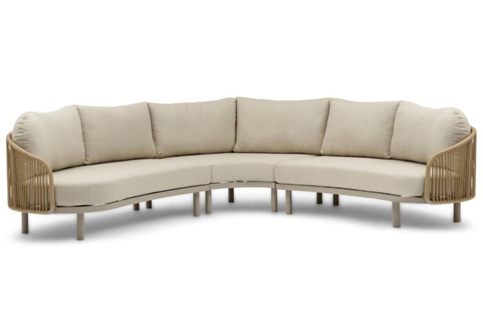 Coco Amici hoek loungeset 3-delig – Zand/Beige