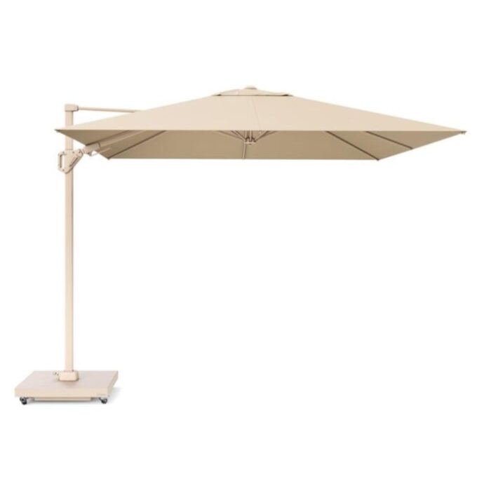 Platinum Challenger T² zweefparasol premium doek | 300x300cm | Champagne/Sandstone – Taupe – Naturel – Bruin, Beige