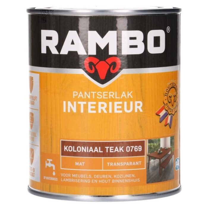 Rambo Pantserlak interieur mat 769 0,75l