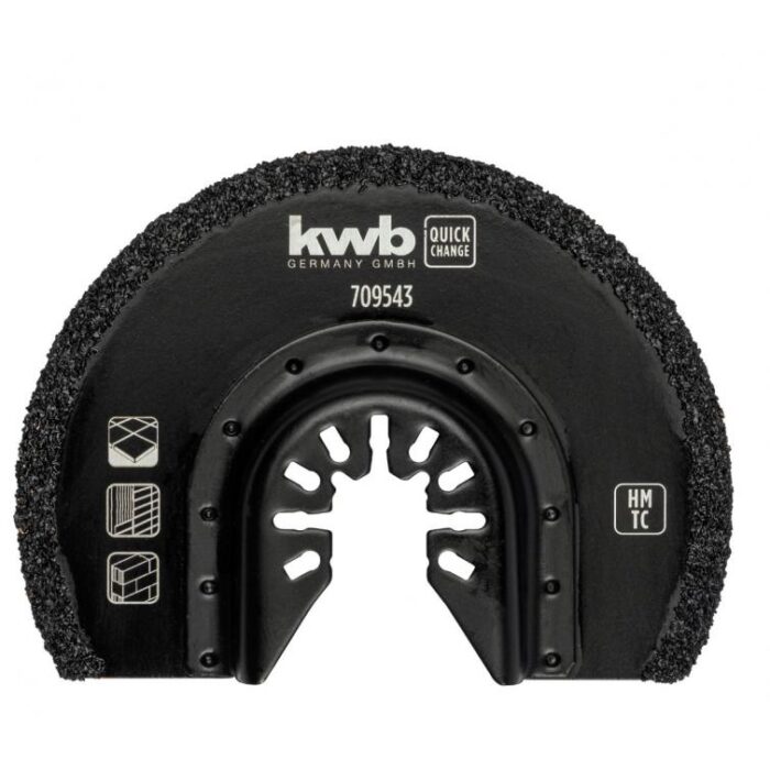 Kwb Hm zaagblad halfrond 85 mm – zwart