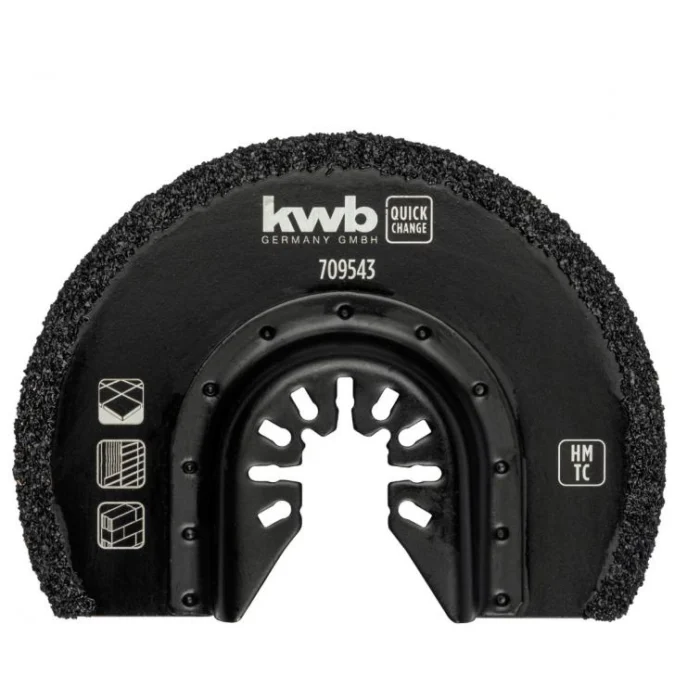 Kwb Hm zaagblad halfrond 85 mm - zwart