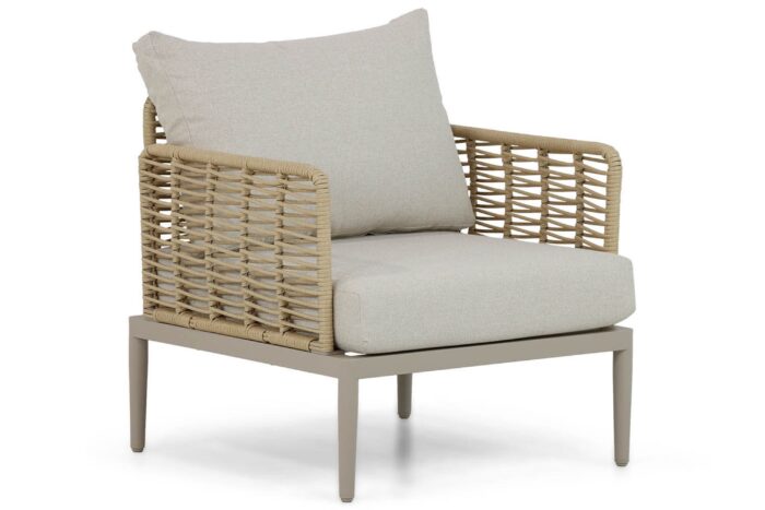 Coco Ibiza lounge tuinstoel – Taupe-naturel-bruin