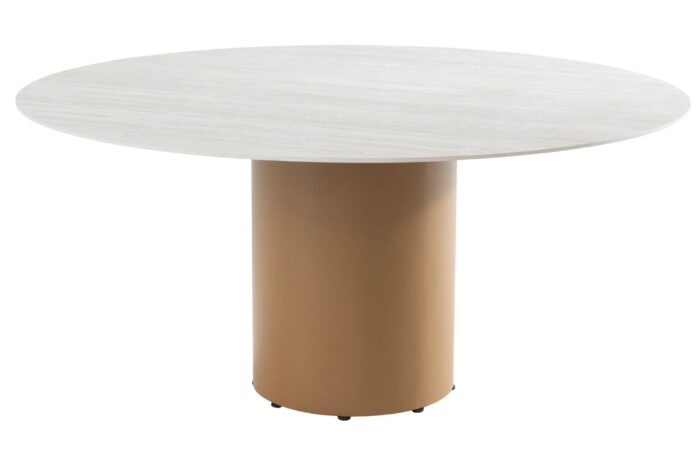 4 Seasons Outdoor Colorado low dining tuintafel 160 cm – Taupe-naturel-bruin