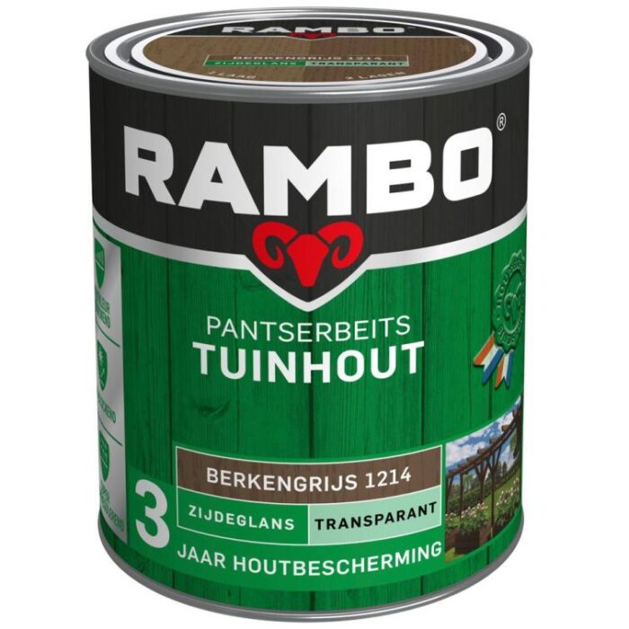 Rambo Pantserbeits tuinhout zg tr. 1214 0,75l – grijs