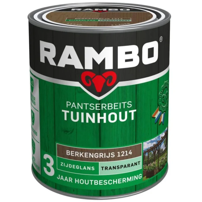 Rambo Pantserbeits tuinhout zg tr. 1214 0,75l - grijs