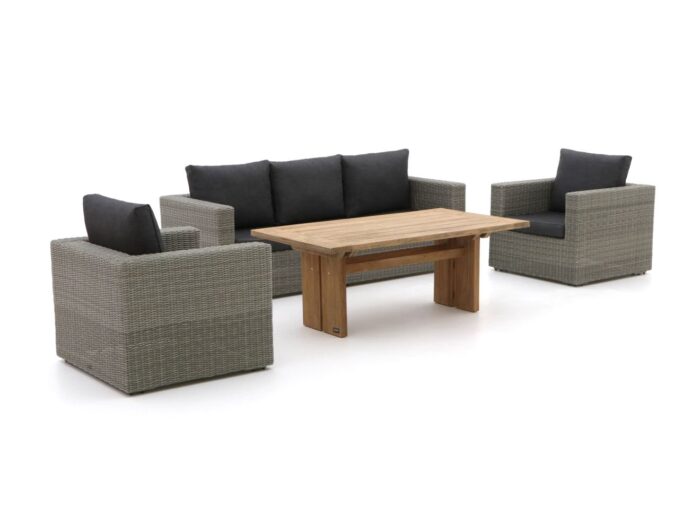 Intenso Furniture Intenso Carpino/ROUGH-L dining loungeset 4-delig Laagste prijsgarantie! – Bruin