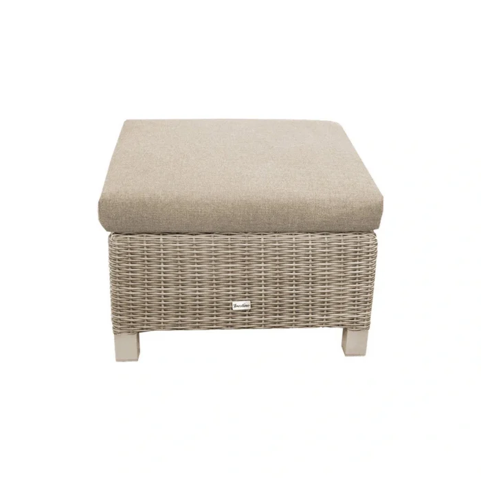 Buitengewoon de boet Barree Voetenbank Latte - beige;bruin