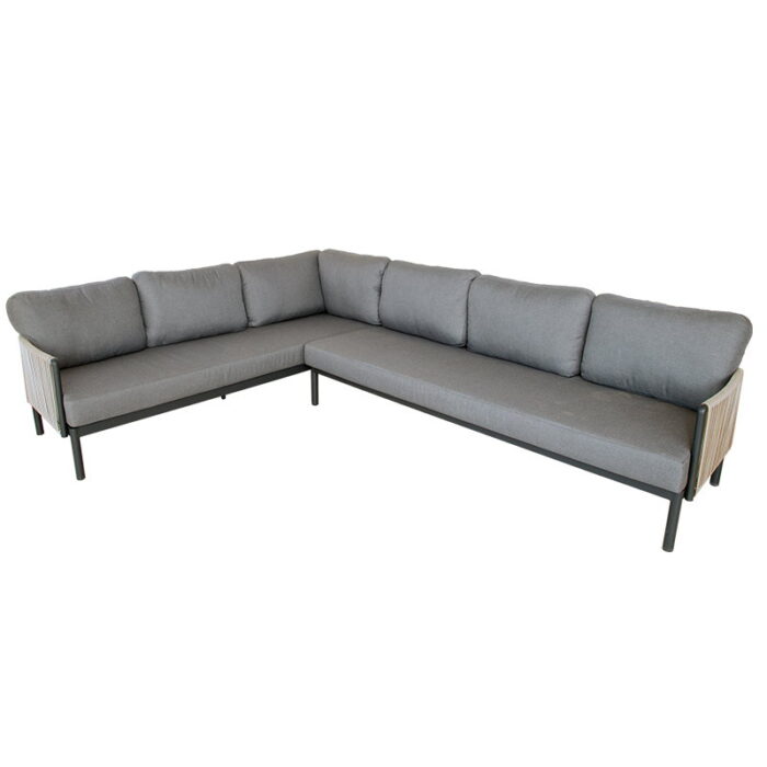Oosterik home Sidney hoekset midnight grey – grijs