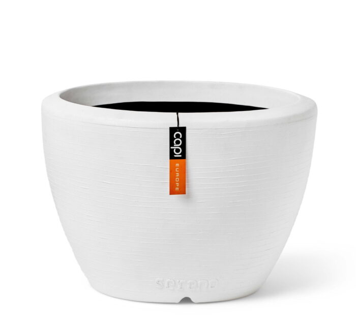 Capi europe Pot bol Arc Granite 156×90 wit bloempot