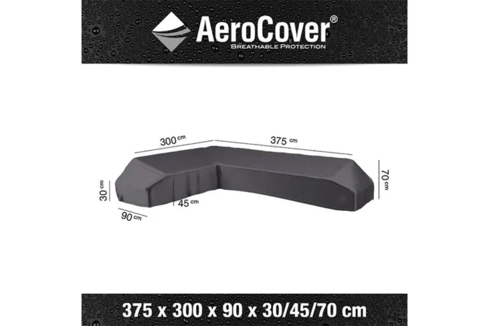 Platinum AeroCover | Loungesethoes 375 x 300 x 90 x 30-45-70(h) | L-Platform Links