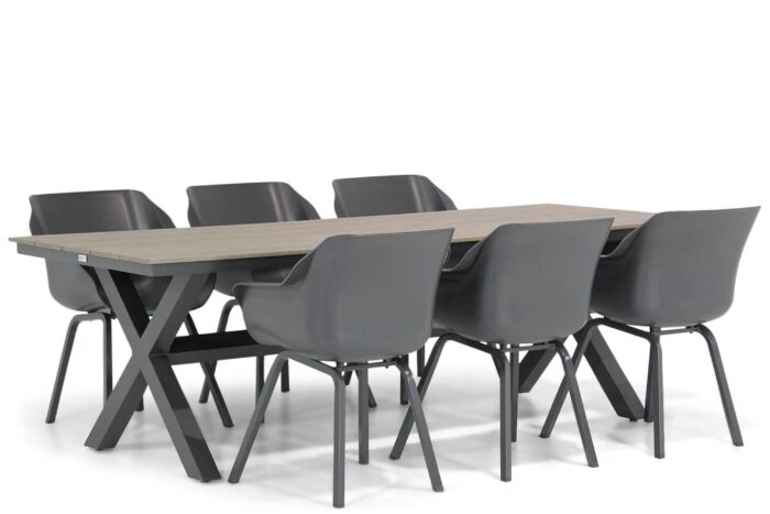 Hartman Sophie element/Forest 240 cm dining tuinset 7-delig – Grijs-antraciet