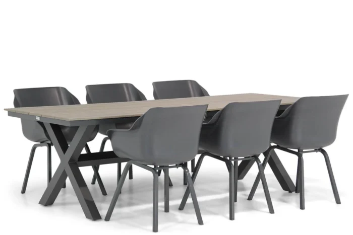 Hartman Sophie element/Forest 240 cm dining tuinset 7-delig - Grijs-antraciet